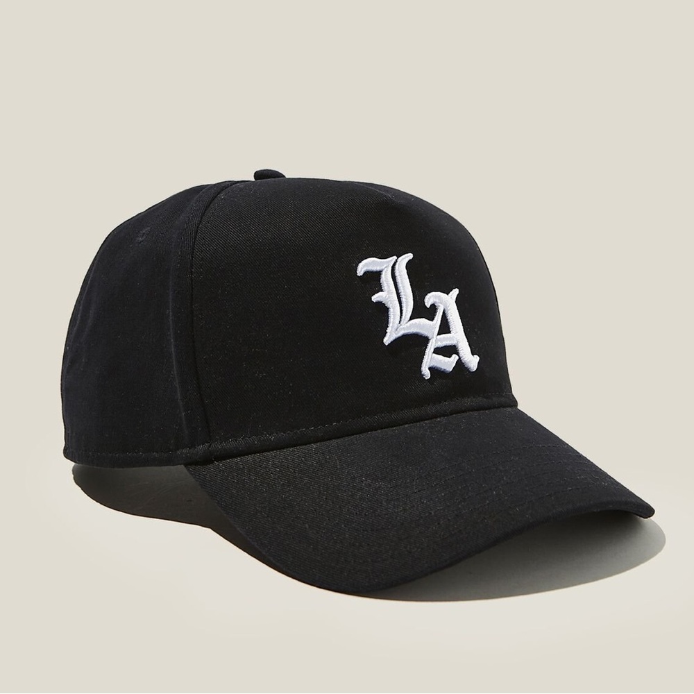 Cotton On Curved Peak Snapback LA